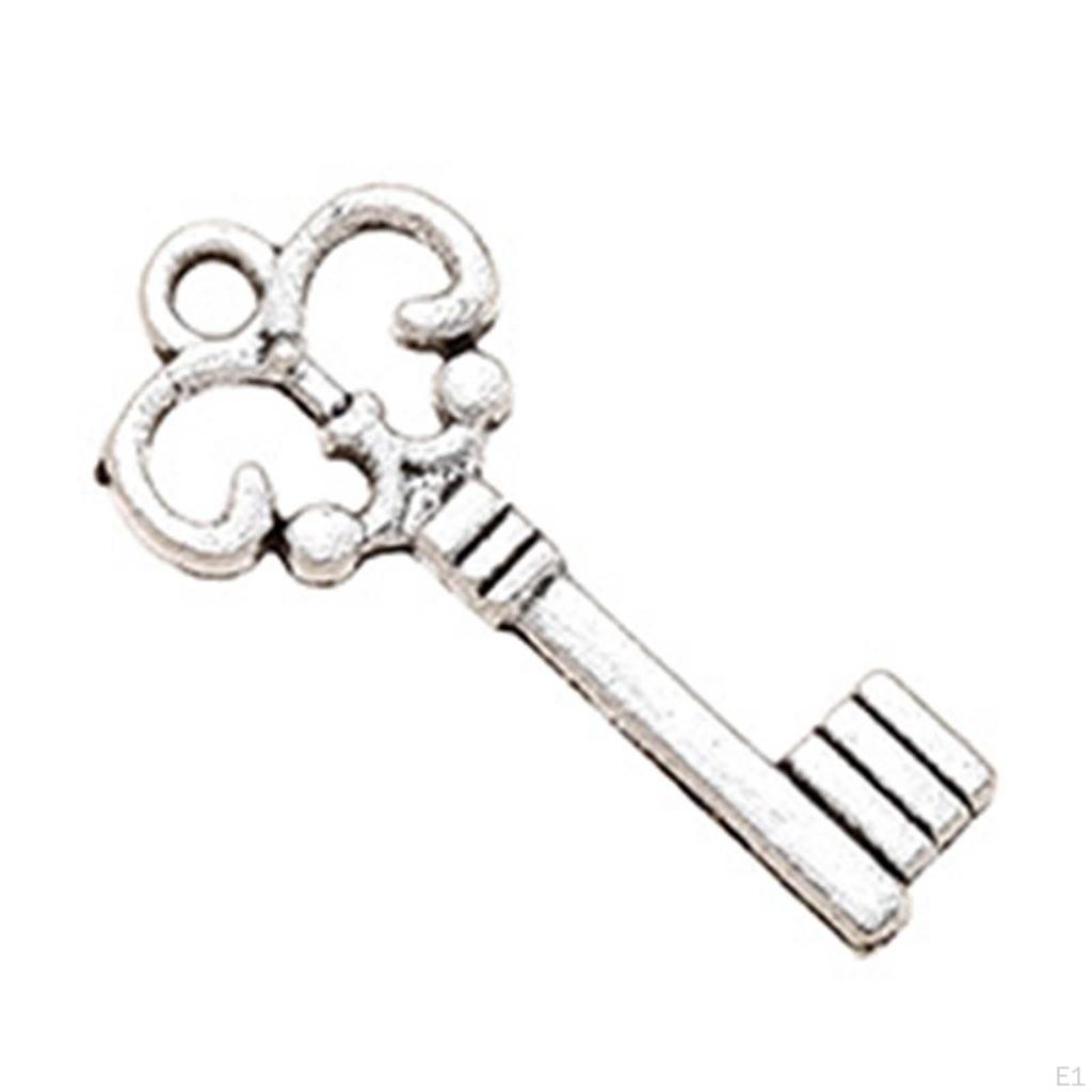 Antique Style Key Charms Collection, Small Metal Keys for Jewelry Making Supplies