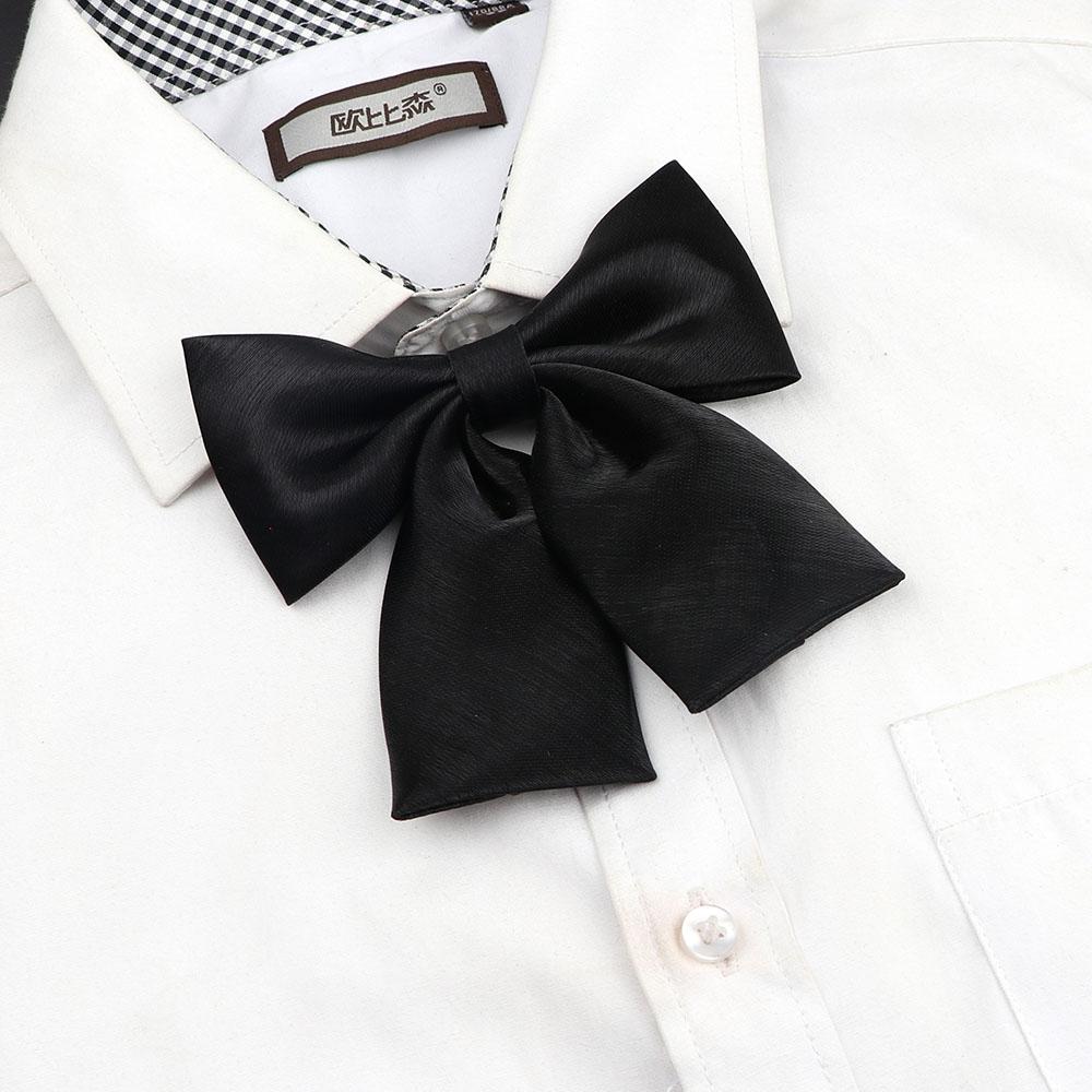 Perfect Match Colorful Women‘S Shirts Bowtie Ladies Girl School Wedding Party Bowknot Pink Bule Black Classic Butterfly Knot Suits Accessories