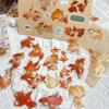 50 Pieces of Gold-stamped Carp Stickers for DIY Decoration of Laptop, Water Cup, and Transparent Items