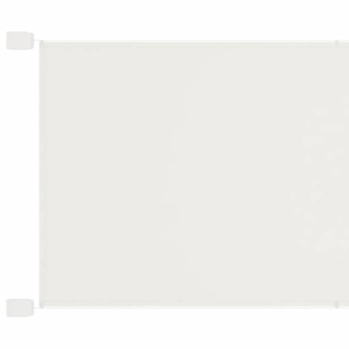 VidaXL Auvent Vertical Ecran de Protection Ecran d'Intimité de Balcon Auvent de Patio Jardin Extérieur Blanc 140x1200 cm 148170