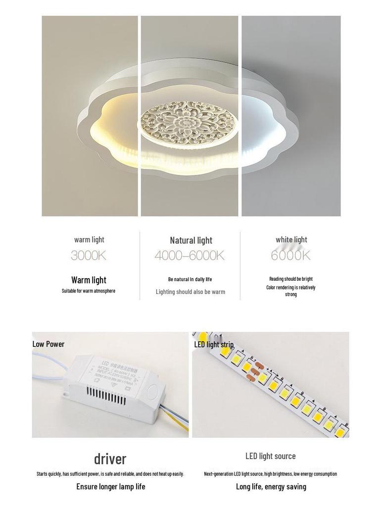 2025 Modern Ceiling Light - Stylish Indoor Lighting for Bedroom, Study, Aisle & Balcony