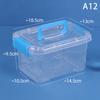 Pp Plastic Storage Box With Lid Portable Kids Toys Student Stationery Jewelry Storage Case Container Cosmetics Sorting Box