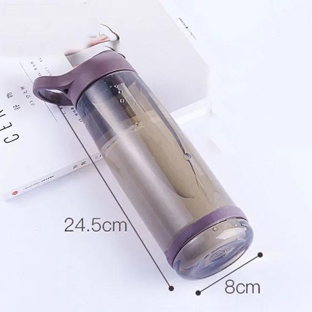 1000ml Eco - friendly Outdoor Sports Water Bottle with Straw and Lid, Plastic BPA, for Hiking and Camping