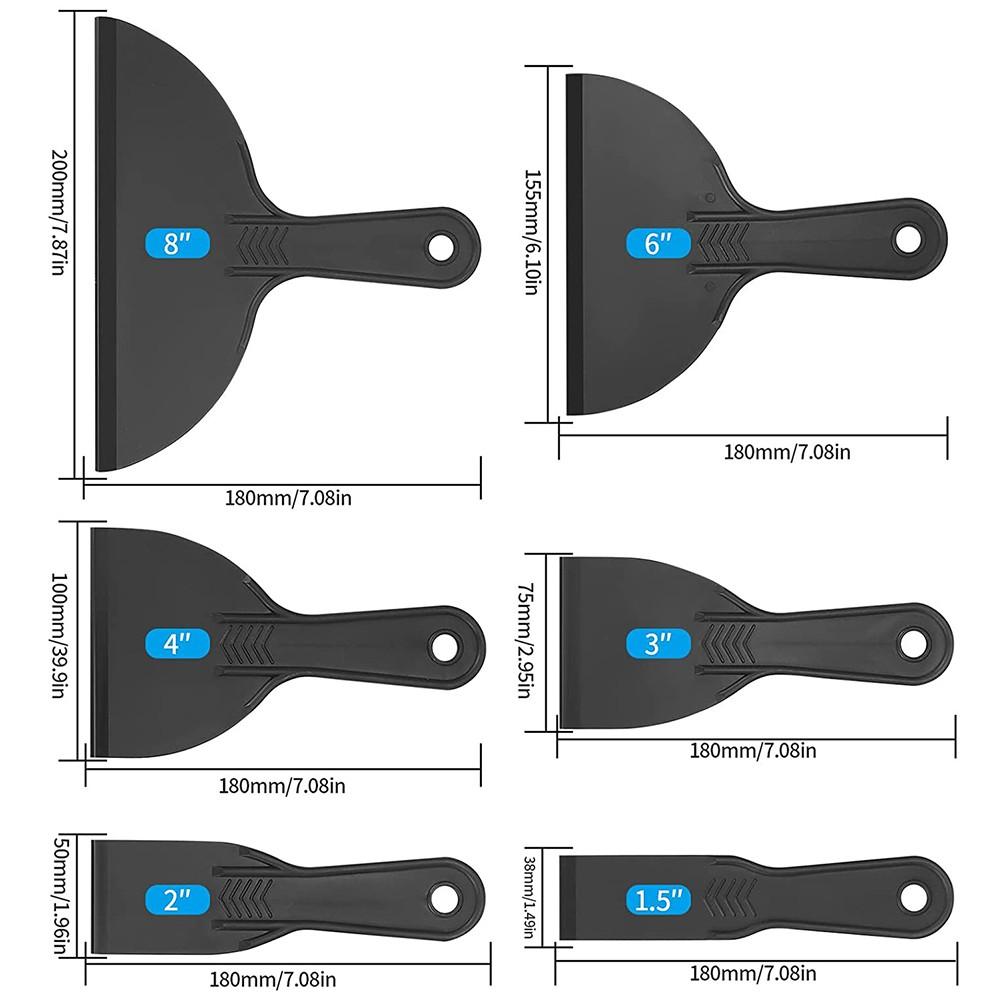 Plastic Spatula Set for Applying Plaster and Patching Walls Effectively