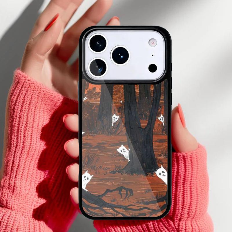 Vintage Halloween Phone Case for iPhone 17 Air 16e 15 14 13 Pro Max Back Cover for 12 11 Pro Coque