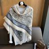 Large Linen Square Scarf for Women In Summer Air-conditioned Room with Large Shawl Spring and Autumn Thin High-end New Sunscreen Scarf
