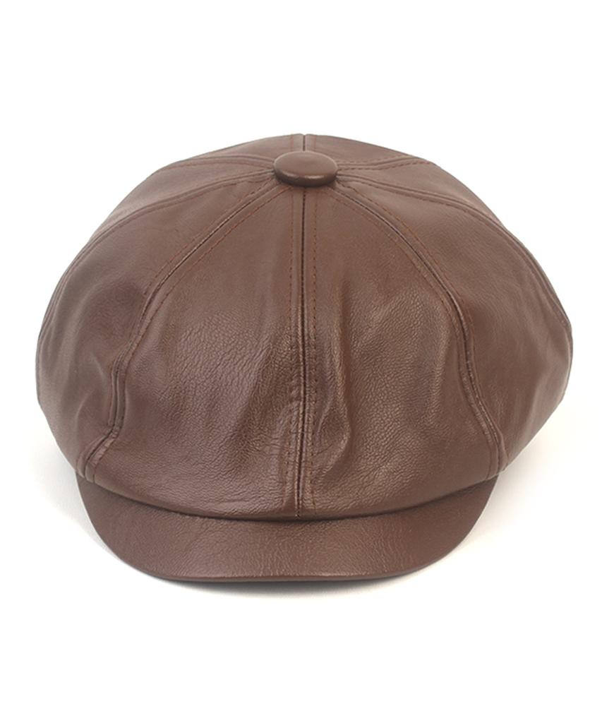 Gentle Leather Brown Hunting Cap