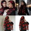 Rose Flower Silk Scarf With Breathable And Warmth For Women Fashion Accessory