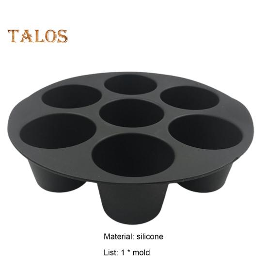 Formă de copt de 6/7/8 inch, 7 cești, Ustensile de copt, reutilizabile, sigure, ciocolată, cești universale pentru prăjituri, gadget de bucătărie