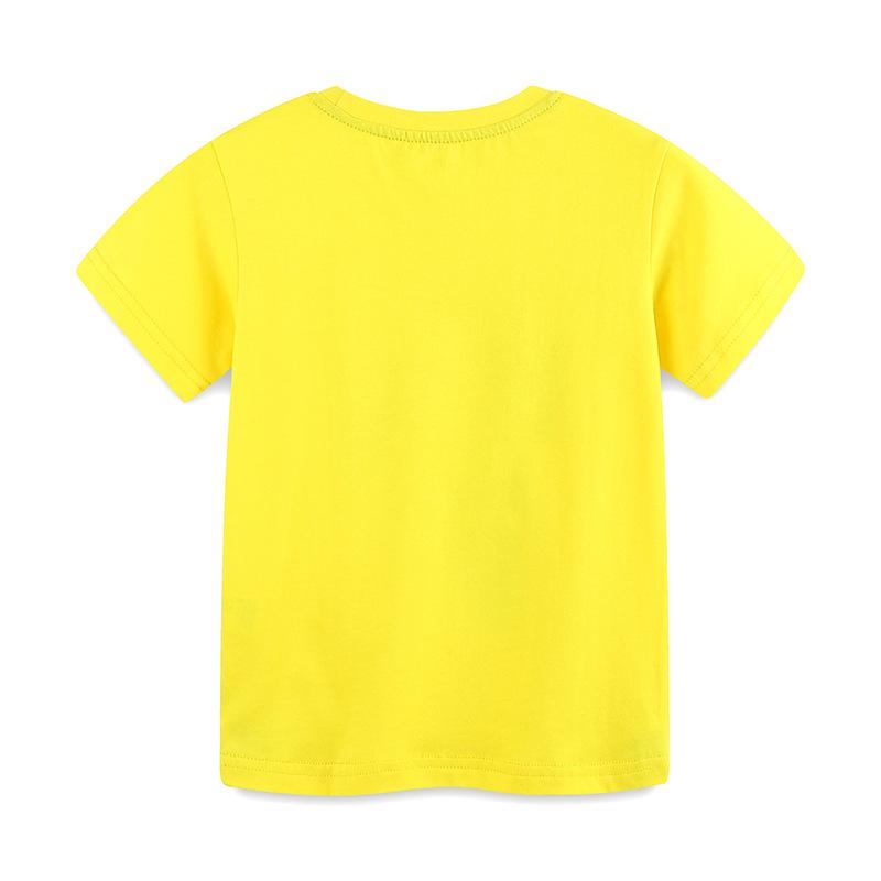 Summer New Boys' T-shirt Football Printed Children's T-shirts Fashion Children's Round Neck Hoodie Tee Apparel