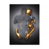 Metal Figure Statue Art Poster High Definition Printing Canvas Painting Prints Couple Sculpture Living Room Home Decor Picture