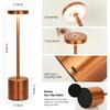 LED Table Lamp Touch Sensor Rechargeable Desktop Night Light Wireless Reading Lamp for Restaurant Hotel Bar Bedroom Decor Light
