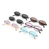 Retro Oval Sunglasses for Women Men Protection Small Frame Vintage Sun Glasses for Driving Beach Fashion Streetwear Eyeglasses