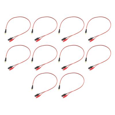 10pcs Clip To DC Adapter Cable Professional Full Copper Core Stable Transmission DC To Dual Clip