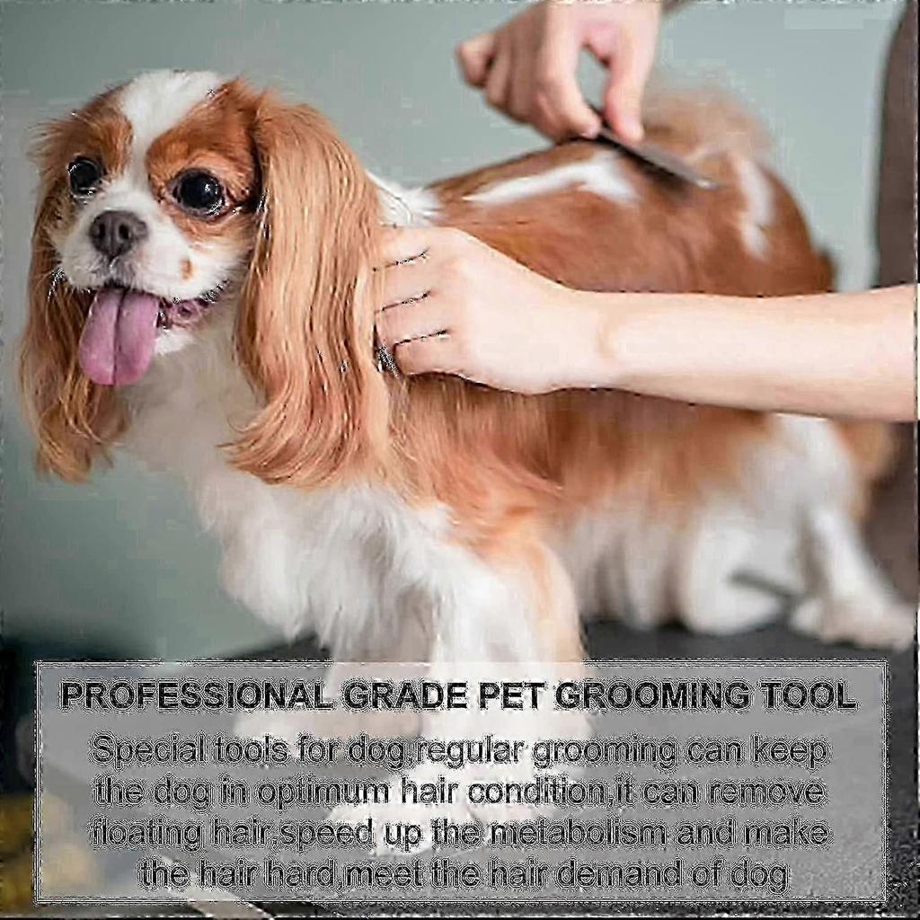 Professional Dog Stripping Knife, a Hand Grooming Tool for Terriers with an Ergonomic Wooden Handle