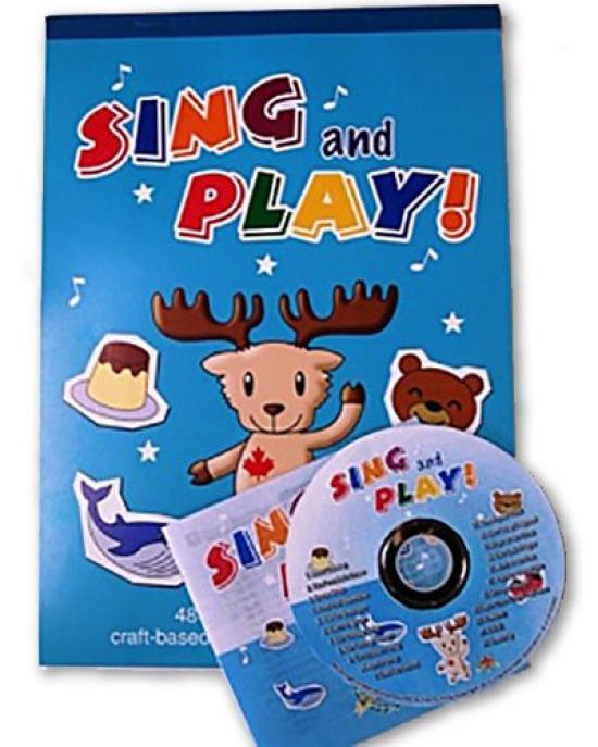 

Пой и играй Аудио CD Книга для творчества Синий Уровень 1 Английская Песня +