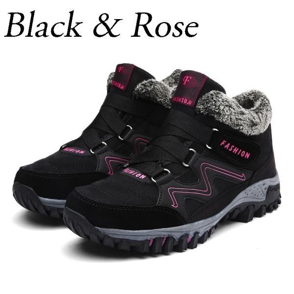 Pánské a dámské zimní boty Bavlna Teplé Pohodlné Sněhule Protiskluzové kotníkové boty Outdoorové turistické boty