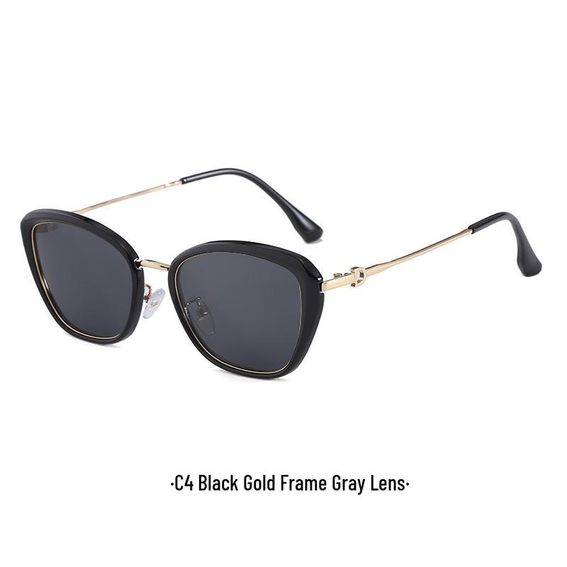 2026 Women's Trendy High-End Cat Eye Polarized Sunglasses - Slimming Effect & UV Protection
