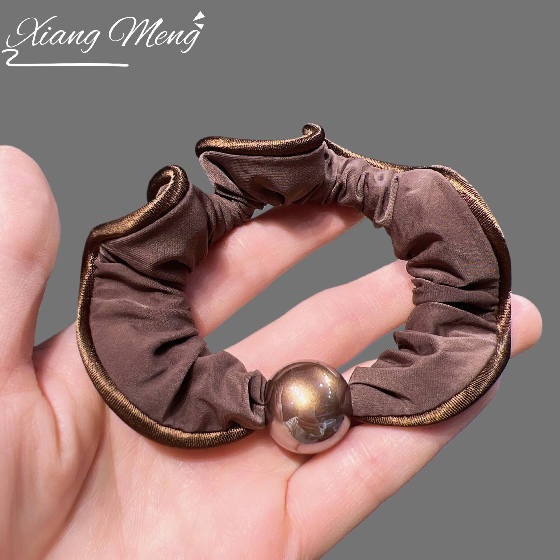 Elegant French Pearl Hair Tie: High Elasticity, Versatile, Fashionable, Small Bun Accessory