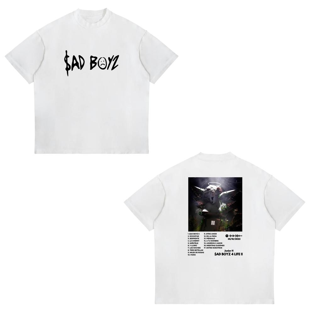 Junior H Merch Sad Boyz T Shirts Natanael Cano UnisexWomen Clothing Classic Tshirt Unisex Streetwear Cotton Tops Graphic TShirts