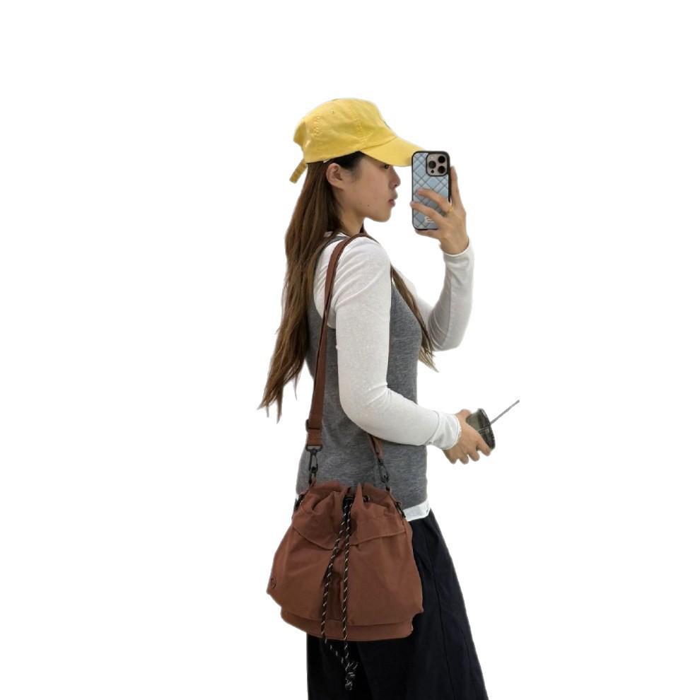 Women's Lightweight Nylon Crossbody Bag - Large Capacity, Casual, and Versatile Shoulder Backpack