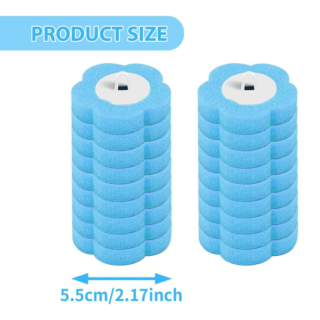 36/48Pcs Disposable Toilet Brush Kit With Replacement Head 360° Deep Cleaning Toilet Brush With Long Handle Bathroom Accessories