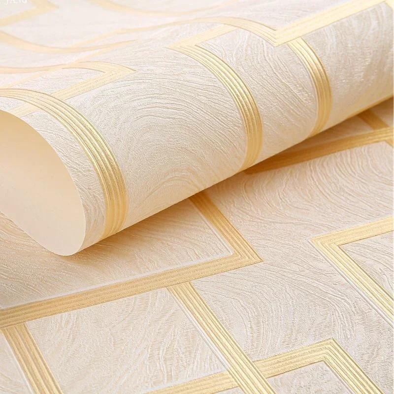 

Обои в китайском стиле, золотые 3D, с тиснением в виде задней сетки, для гостиной, кабинета, чайной комнаты, el украшение дома, китайские панельные наклейки на стену 53cmx9.5m