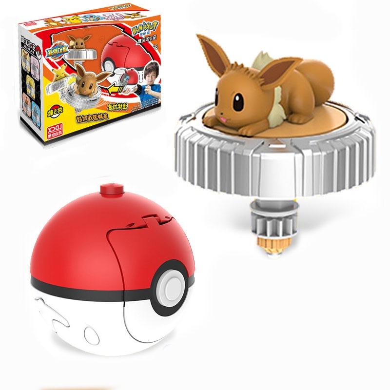 Pokemon Transforming Toy Pikachu Charmander Spinning Battle Gyro