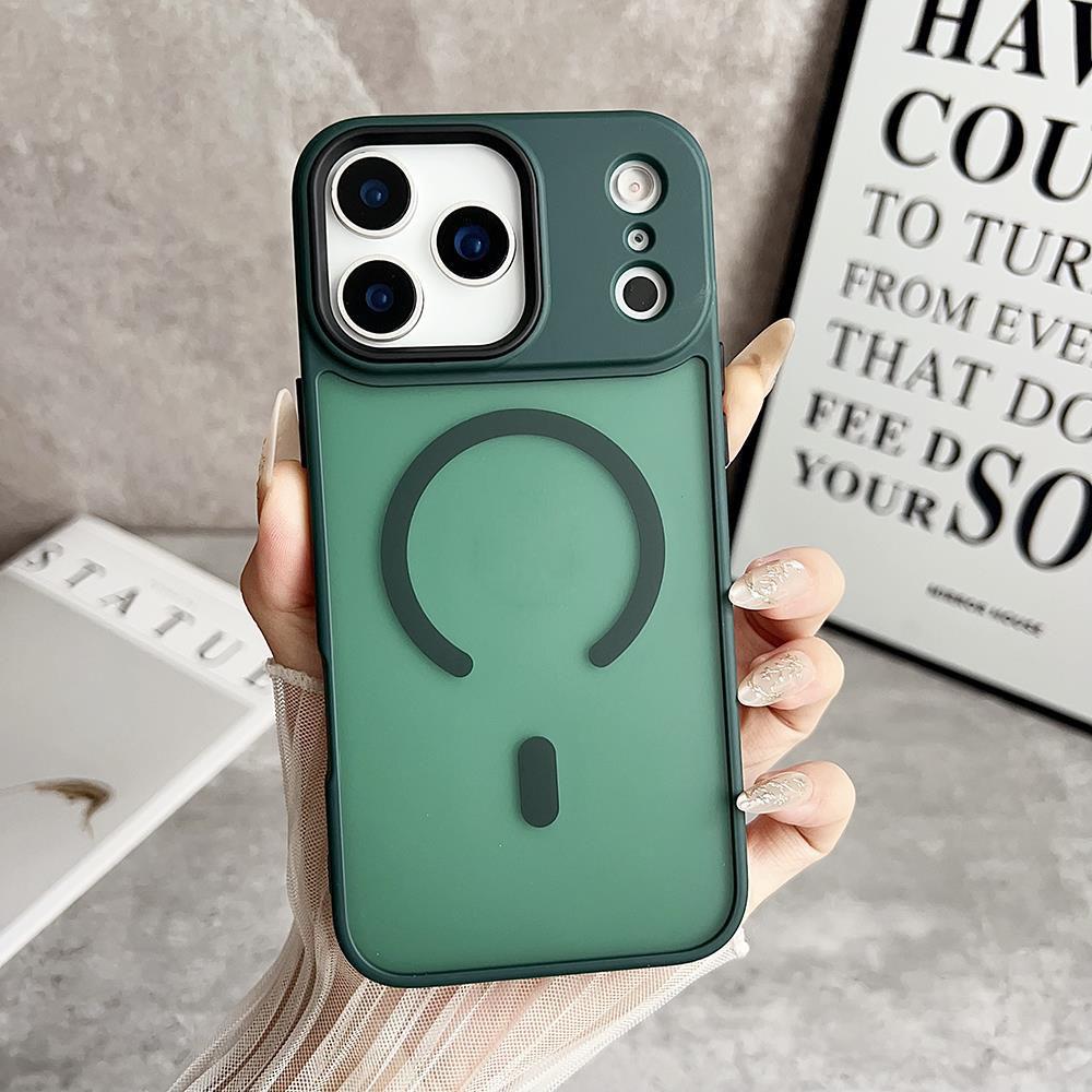 Magnetic Luxury Armor Shockproof Case For iPhone 17 Pro Max 17 Pro 17Air Matte Hard Cover