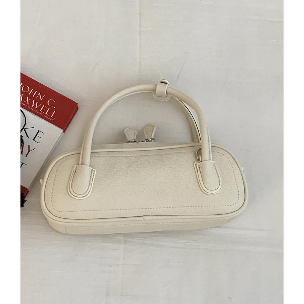 Summer Macaron Color Hand-held Bowling Bag, Stylish and Simple Commuter Bag, Cross-body Small Square Bag