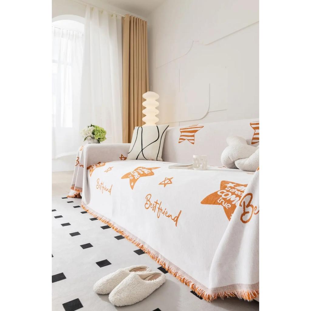 Cztery pory roku gwiazda sofa pokrowiec na koce do salonu sofa para pozycja nowoczesny rzut kemping piknik koc pokrowiec