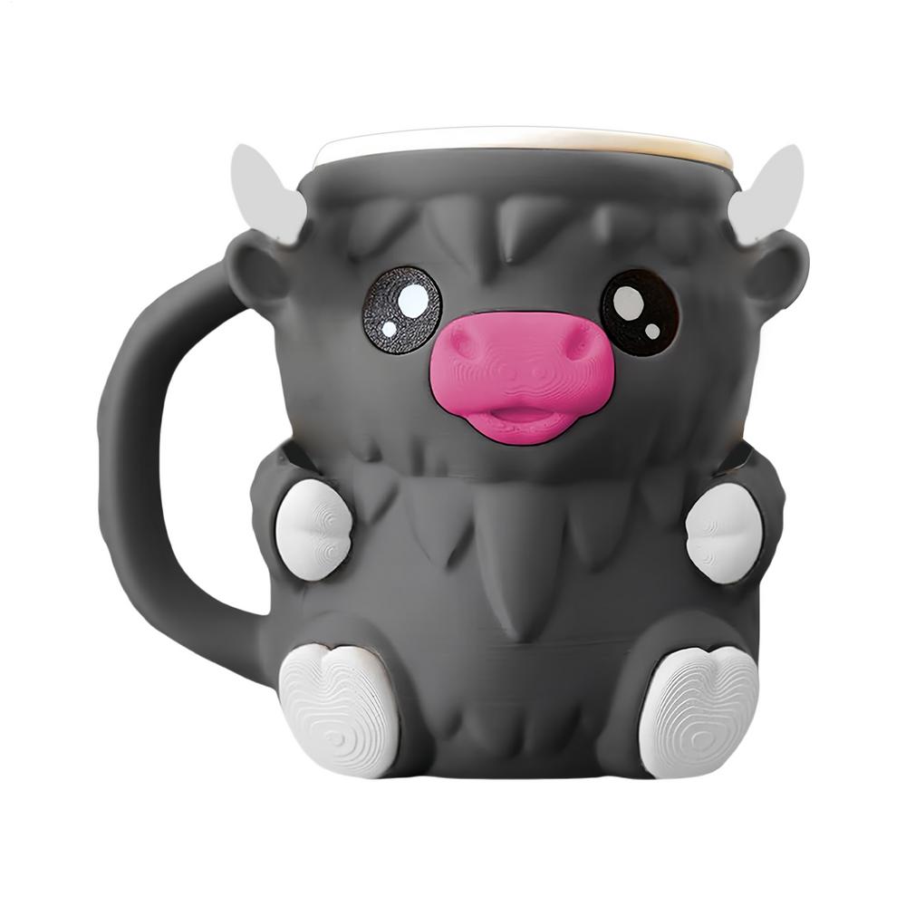 

Ice Cream Holder Highland Cow Ice Cream Holders Sleeves Spill-Proof Beer Can Cup for Freezer Dessert Soda Outdoor Trips Summer other чорний