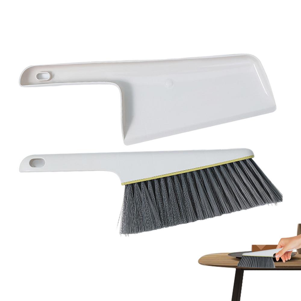 Soft Bristles Dusting Brush Room Bed Dusting Set Multifunctional Bedroom Dust Brush Dustpan Set For Sofa Bed Car Clothes белый