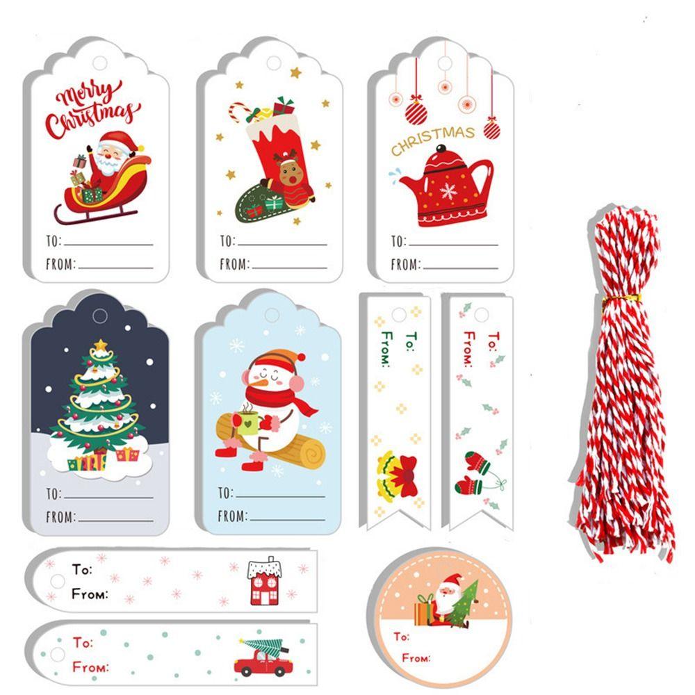 Label DIY Crafts For Home Xmas Christmas Decorations Gift Decor Tags Wrapping Cards Thank You Label