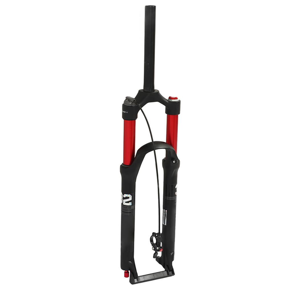 27.5in Mountain Bike Front Forks Shock Absorber Bicycle Front Fork Dual Air Chamber Damping Remote Lockout Straight