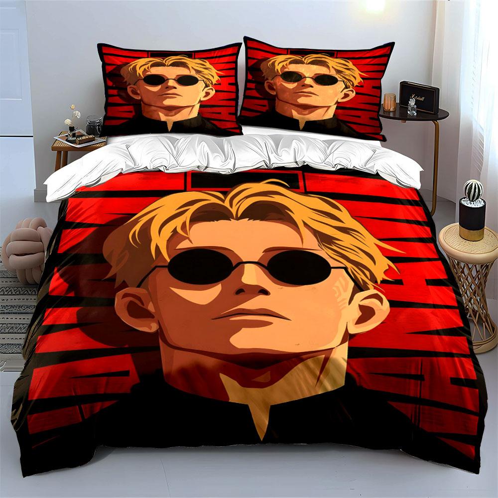 Blond-haired character illustration. Bedding sets Duvet cover sets Duvet covers Pillowcases(1 * Duvet Cover 2 * Pillowcases without duvet insert)