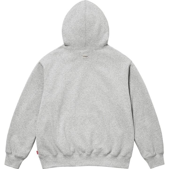 Supreme B.B.. Felpa con cappuccio e zip Simon Grigio Melange