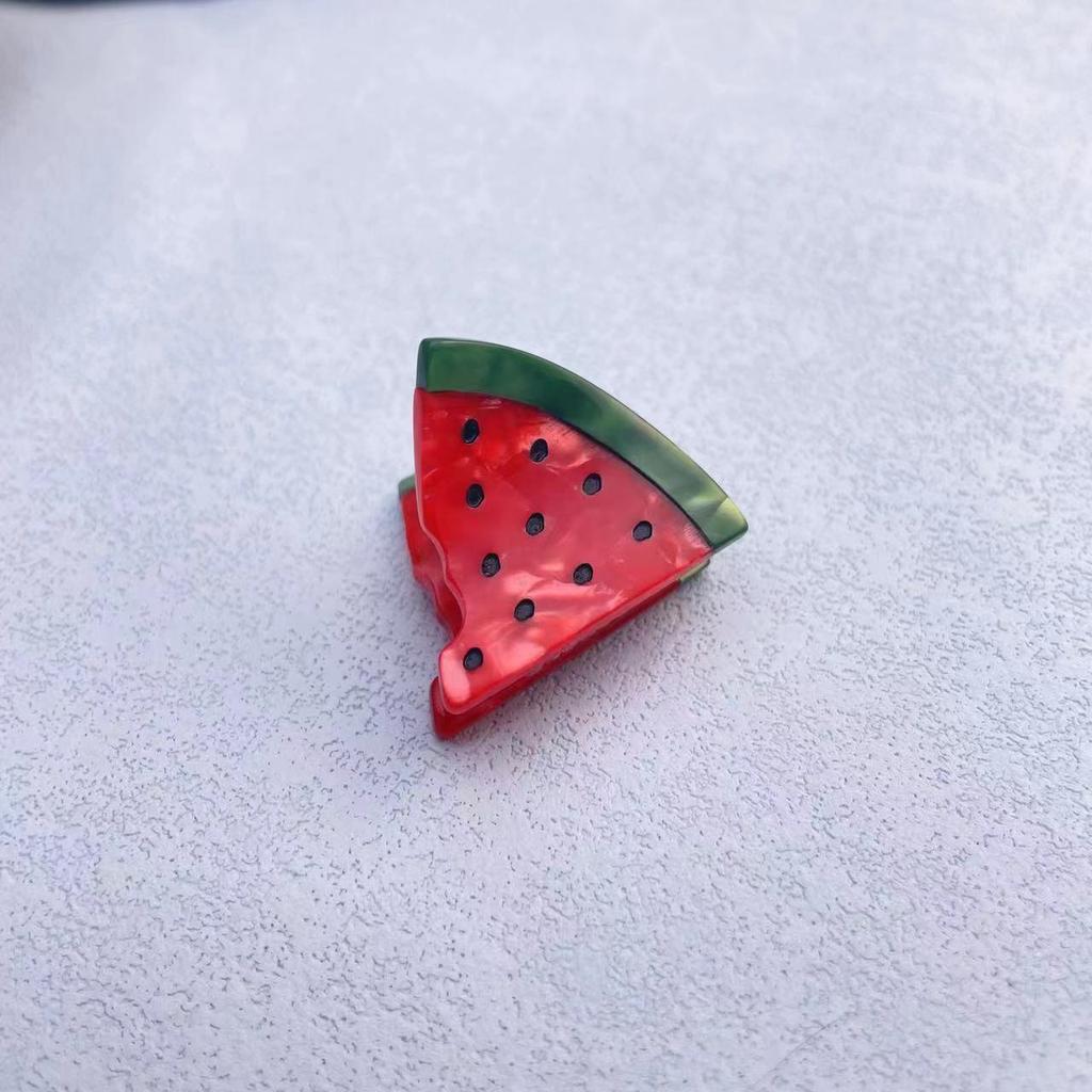 New Acetic Acid Fruit Hair Clip Strawberry Cartoon Hair Accessories Ins High End Cute Hair Clip Y2k