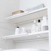 Yamazaki Jitsugyo 5320 5321 5322 5323 of Telescopic Tension Bar Shelf Set of Black Simple Just Place It On the Tension (Set 2, [Large Size] Black)