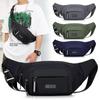 Men's Large Capacity Waterproof Waist Bag, Casual Nylon Anti-theft Chest Bag, Outdoor Travel Fanny Pack for Phone & Essentials