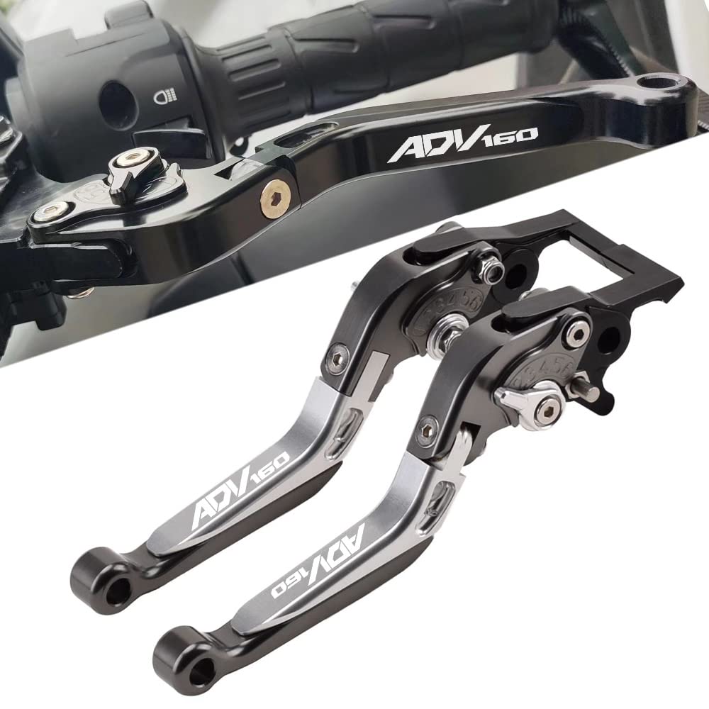 

For ADV160 2023 adv160 2023 ADV 160 2023/ Motorcycle Accessories CNC Motorcycle Adjustable Retractable Folding Brake Clutch Lever красный
