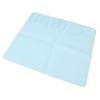 Silicone Painting Mat with Palette Easy Cleaning Multifunctional Art Craft Drawing Pad for Kids Blue