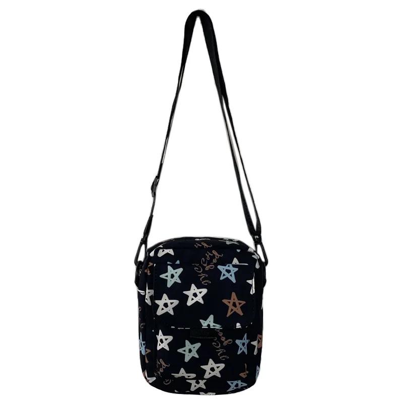 Söta Tryckta Femkantiga Stjärnstudent Kvinnor Axelväskor Mobiltelefonväska Crossbody-väska för Kvinnor Mamma Barn Väskor