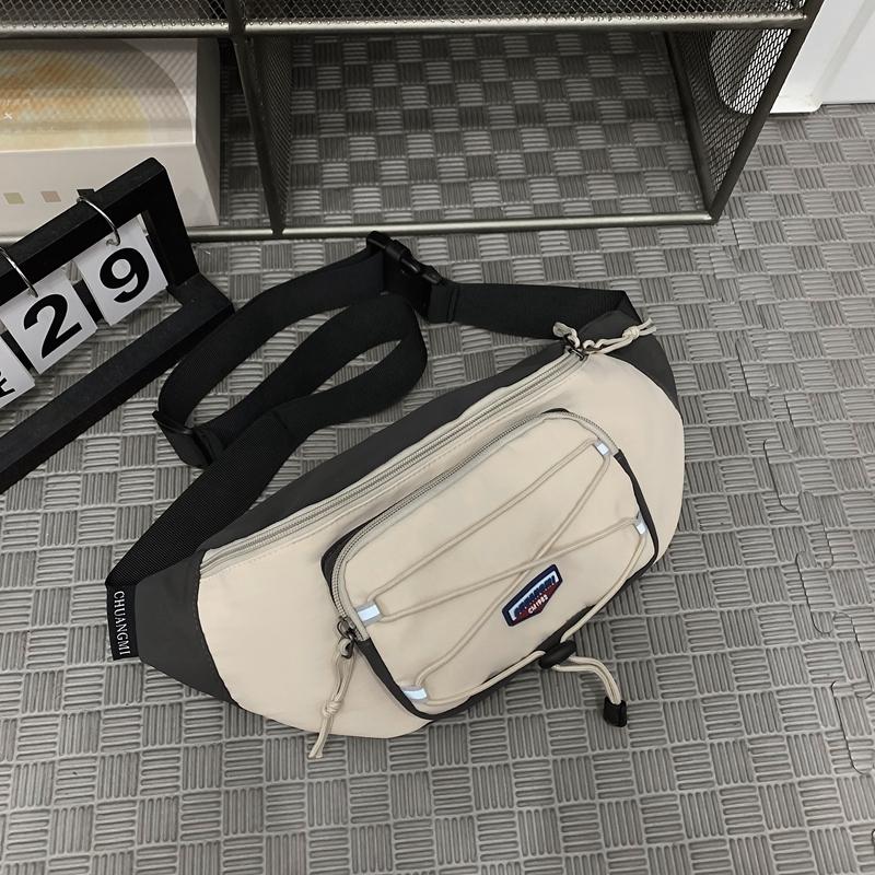 Chest Bag Men's Solid Color Shoulder Bag Crossbody Bag Women Waist Bag