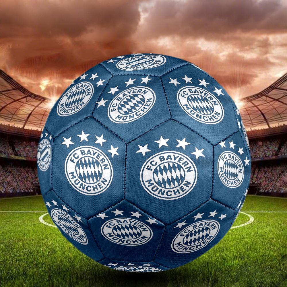 1pc Bayern Munich Crest Size 5 Soccer Ball PVC Football Sports Matches Training Outdoor Games Beach Elastic Balls 07c16