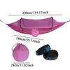 Backpacking Hammock 2 Person Camping Portable Hammock Tent Backpacking Accessories Sun Protection For Indoor Outside Hiking