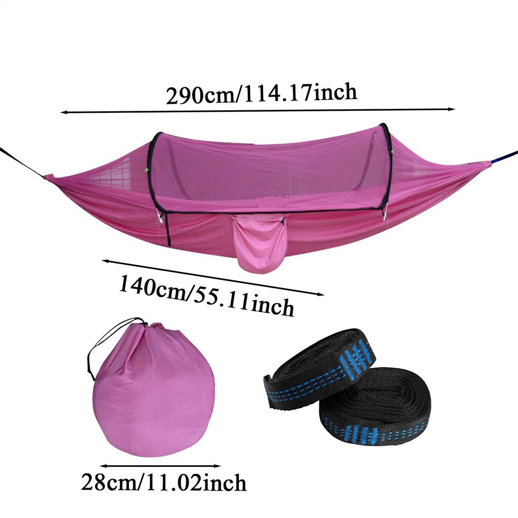 Backpacking Hammock 2 Person Camping Portable Hammock Tent Backpacking Accessories Sun Protection For Indoor Outside Hiking