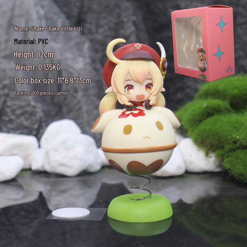 2025 Q Version GK Peripheral Fan-Made Dashboard Figure: Little Lizi Car Ornament Shaker 12cm