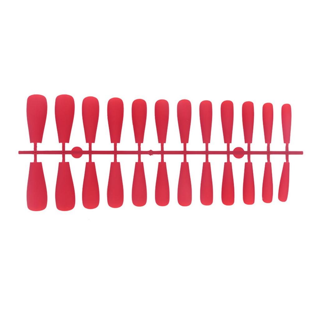 24pcs/set DIY Quick Nails Lengthened Ballet Matte T-shaped False Nails Multi-color Strips Finished Wear Manicure