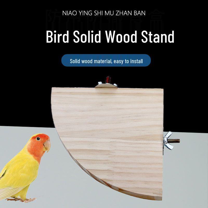 Pfingstrose Vogelkäfig Zubehör: Sitzstange & Kletterständer aus Massivholz für Papageien, Nymphensittiche und Wellensittiche.